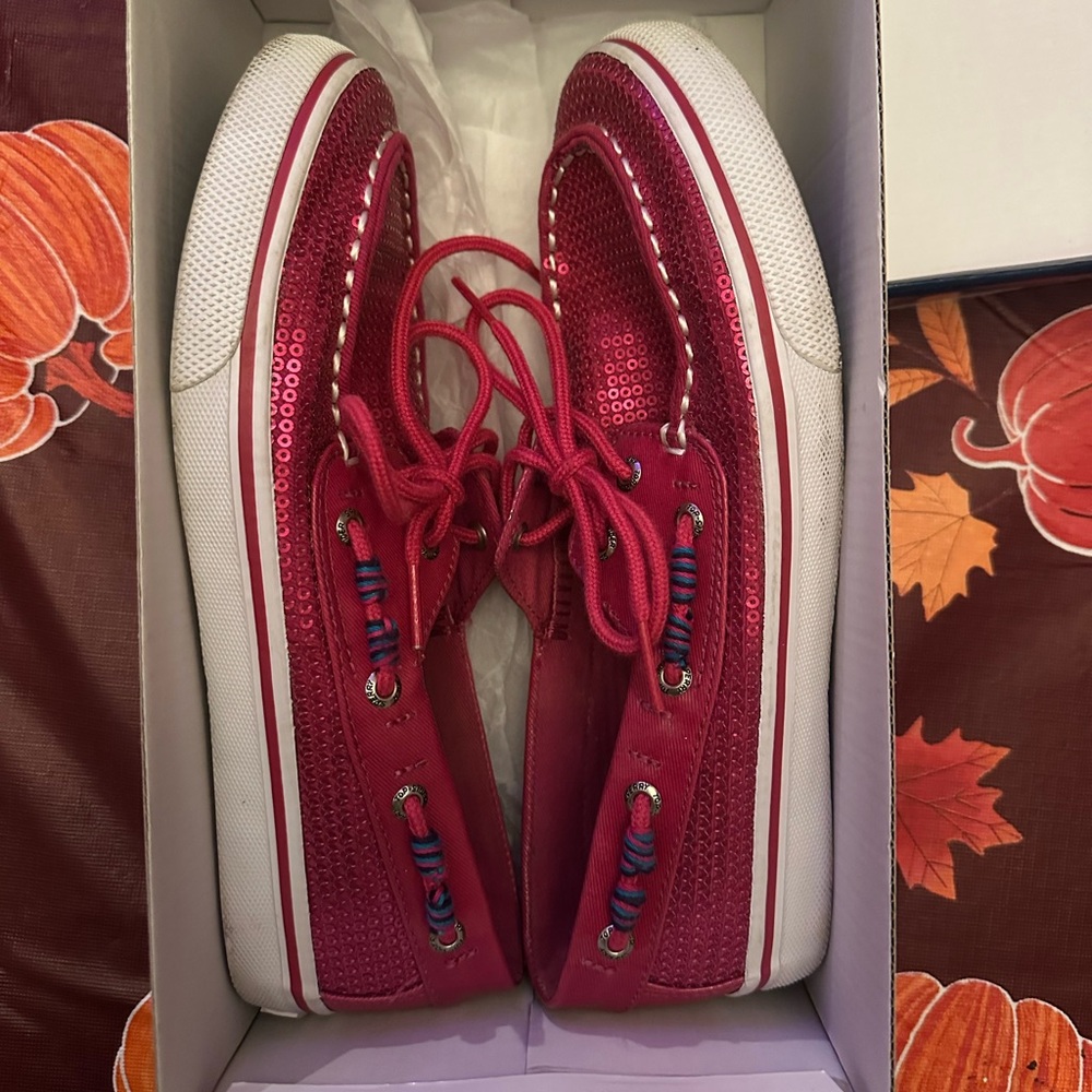 Pink sequin Sperry’s - Picture 6 of 6